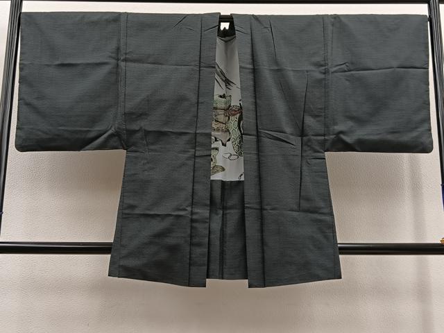 平和屋着物∞男性 羽織 本場大島紬 100亀甲 総詰め 正絹 逸品 BAAT8948gt