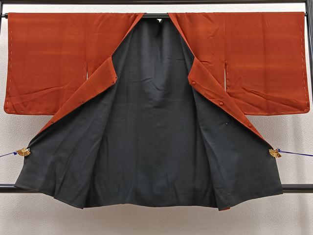 平和屋着物∞道行コート リバーシブル 霞文 暈し染め 正絹 逸品 BAAT8958gt