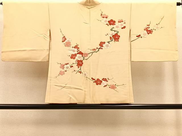 平和屋着物＃羽織 刺繍 枝梅 金彩 正絹 逸品 BAAT8963gt