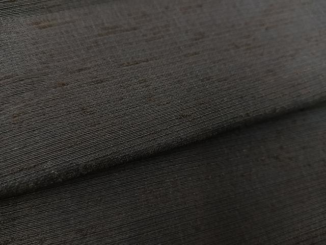 平和屋着物∞男性　羽織　紬　蝋色　正絹　逸品　BAAT8992gt