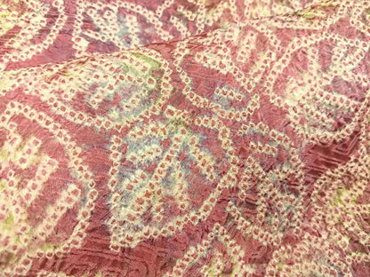 平和屋着物＃羽織 総絞り 葉尽くし 正絹 逸品 BAAT8995gt