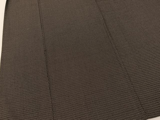 平和屋着物▽男性 お召 単衣 100亀甲 亀甲文様 正絹 逸品 BAAT9026yc