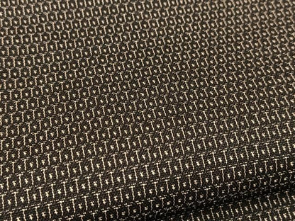 平和屋着物▽男性 お召 単衣 100亀甲 亀甲文様 正絹 逸品 BAAT9026yc