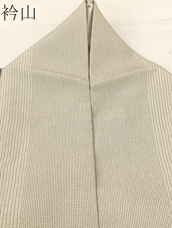 平和屋着物▽本塩沢 単衣 間道 正絹 逸品 BAAT9058yc