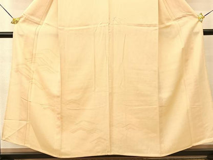 平和屋着物▽訪問着　単衣　入子菱青海波　正絹　逸品　BAAT9059yc