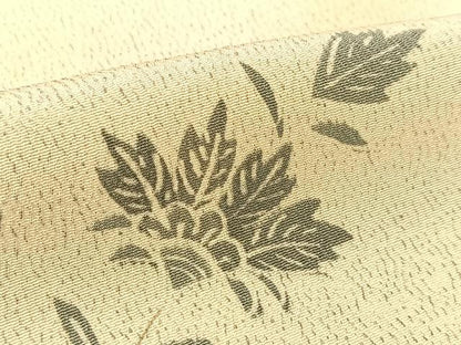 平和屋着物▽上質な小紋 単衣 更紗花文 正絹 逸品 未使用 BAAT9061yc