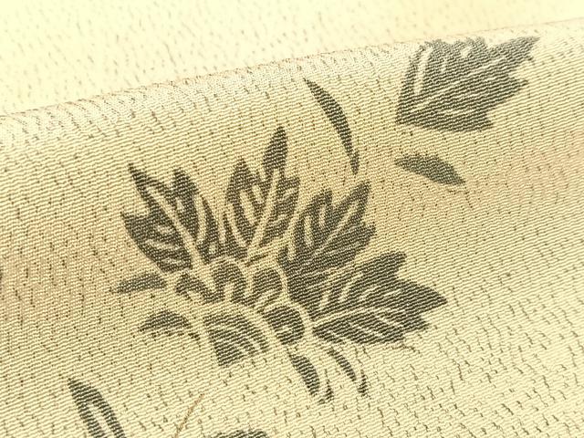 平和屋着物▽上質な小紋 単衣 更紗花文 正絹 逸品 未使用 BAAT9061yc