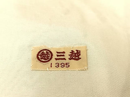 平和屋着物▽訪問着　単衣　絞り　秋草文　金彩　三越扱い　正絹　逸品　BAAT9064yc