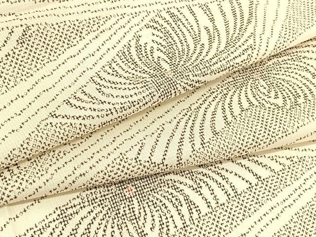 平和屋着物▽小紋 単衣 切嵌乱菊文 洗える着物 BAAT9066yc