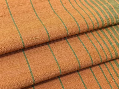 平和屋着物▽上質な紬 単衣 間道 正絹 逸品 BAAT9078yc