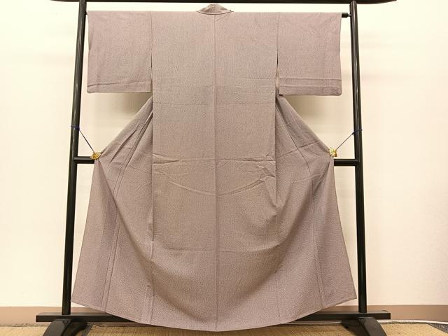 平和屋着物▽江戸小紋 単衣 抽象文様 正絹 逸品 BAAT9092yc