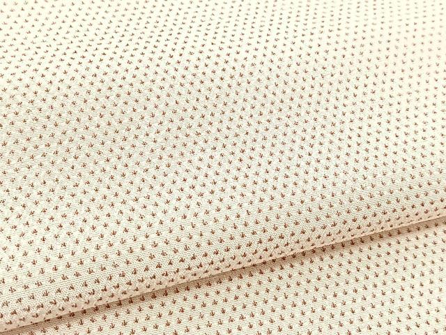 平和屋着物▽本塩沢　単衣　絣文様　正絹　逸品　未使用　BAAT9102yc