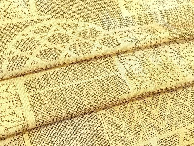 平和屋着物▽訪問着　単衣　籬吉祥文　正絹　逸品　BAAT9104yc