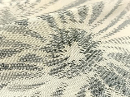 平和屋着物▽上質な紬 単衣 花尽くし 正絹 逸品 BAAT9106yc