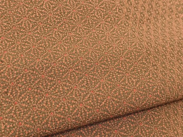 平和屋着物▽上質な小紋 単衣 吉祥間道 正絹 逸品 BAAT9108yc