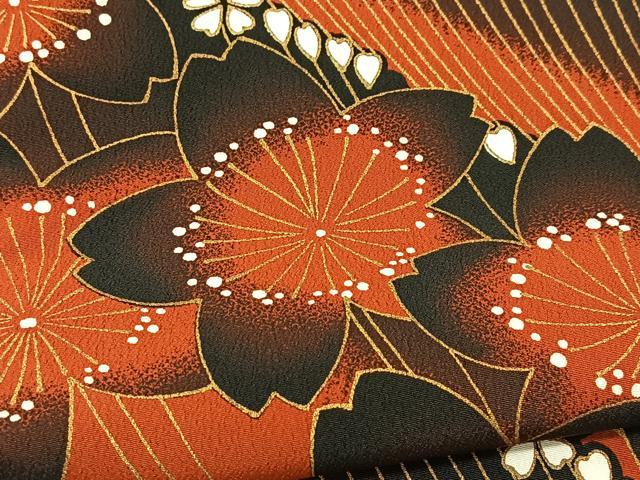 平和屋着物▽訪問着 単衣 桜流し 金彩 洗える着物 BAAT9124yc