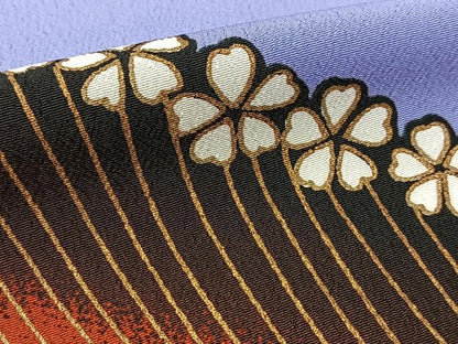 平和屋着物▽訪問着 単衣 桜流し 金彩 洗える着物 BAAT9124yc