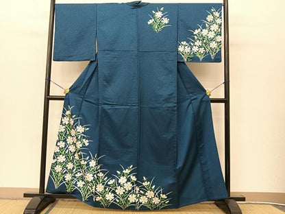 平和屋着物▽訪問着 単衣 撫子 金彩 洗える着物 BAAT9127yc