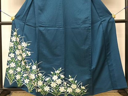 平和屋着物▽訪問着 単衣 撫子 金彩 洗える着物 BAAT9127yc