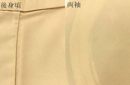 平和屋着物▽訪問着 単衣 草花文 金彩 洗える着物 BAAT9138yc