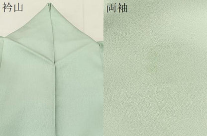 平和屋着物▽訪問着 単衣 手描き 花蝶文 銀彩 正絹 逸品 BAAT9142yc