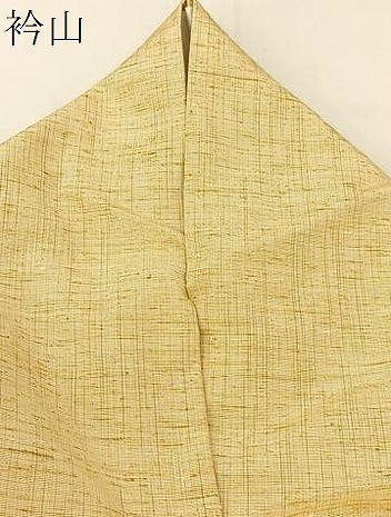平和屋着物▽上質な紬 単衣 霞文 正絹 逸品 BAAT9146yc