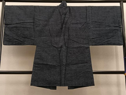 平和屋着物＃男性 長羽織 紬 絣文様 正絹 逸品 BAAT9242gt