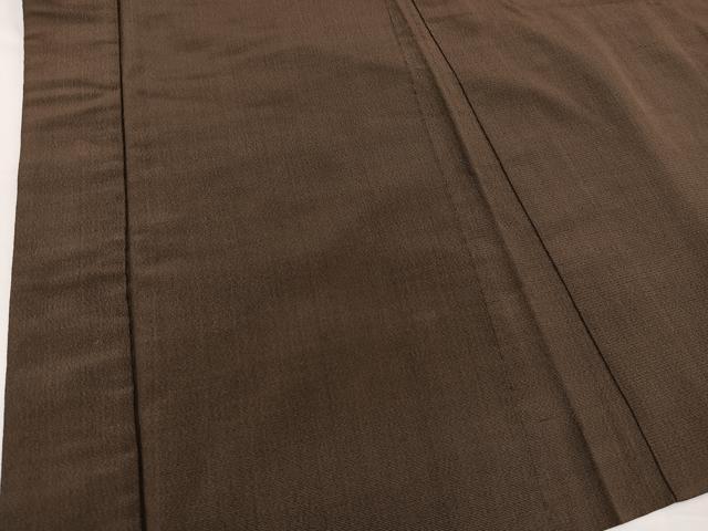 平和屋着物＃男性　長羽織　お召地　霞文　正絹　逸品　BAAT9252gt