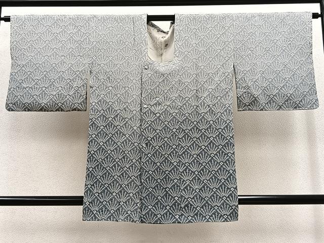 平和屋着物＃道行コート 総絞り 若松菱文 暈し染め 正絹 逸品 BAAT9262gt