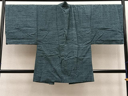 平和屋着物∞男性 長羽織 霞文 正絹 逸品 未使用 BAAT9268gt