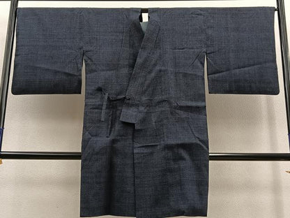 平和屋着物＃本場結城紬 重要無形文化財 道中着 ロング丈 100亀甲 総詰め 正絹 逸品 BAAT9277gt
