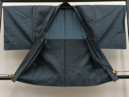 平和屋着物∞男性　羽織　本場大島紬　100亀甲　総詰め　正絹　逸品　未使用　BAAT9279gt