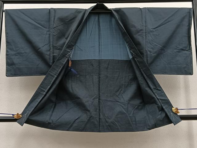平和屋着物∞男性　羽織　本場大島紬　100亀甲　総詰め　正絹　逸品　未使用　BAAT9279gt