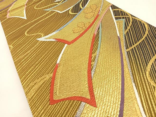 平和屋着物◎六通柄袋帯 唐織 皇華錦 金銀糸 正絹 逸品 BAAT9778hj