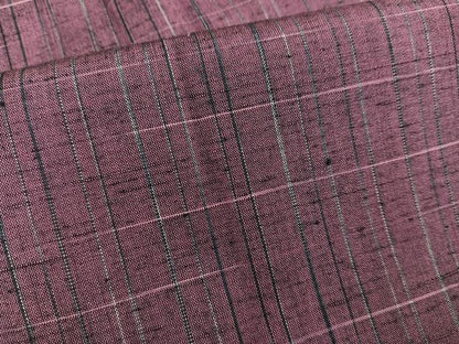 平和屋着物∞道行コート 紬地 格子柄 正絹 逸品 未使用 BAAU0004gt
