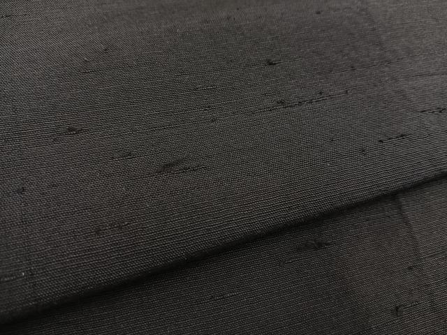 平和屋着物∞男性　長羽織　紬　羊羹色　正絹　逸品　BAAU0010gt