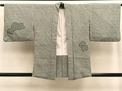 平和屋着物∞羽織　総絞り　蔦の葉文　正絹　逸品　BAAU0020gt