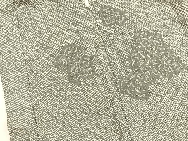 平和屋着物∞羽織　総絞り　蔦の葉文　正絹　逸品　BAAU0020gt