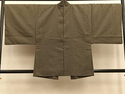 平和屋着物∞男性　羽織　紬　100亀甲　総詰め　正絹　逸品　BAAU0021gt