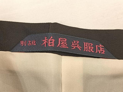 平和屋着物∞道行コート 横段文 正絹 逸品 BAAU0023gt