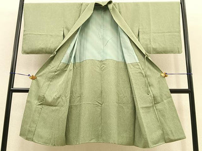 平和屋着物＃道中着　ロング丈　墨流し文様　正絹　逸品　未使用　BAAU0030gt