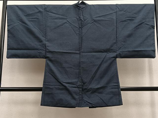 平和屋着物∞男性　長羽織　本場大島紬　100亀甲　総詰め　正絹　逸品　BAAU0032gt