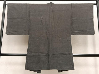 平和屋着物∞男性 長羽織 本場染大島紬 十字文様 正絹 逸品 未使用 BAAU0034gt