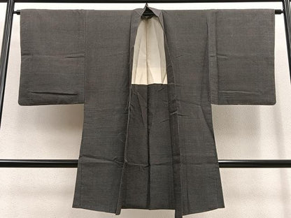平和屋着物∞男性 長羽織 本場染大島紬 十字文様 正絹 逸品 未使用 BAAU0034gt