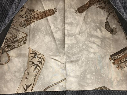 平和屋着物∞男性 羽織 本場大島紬 80亀甲 総詰め 正絹 逸品 BAAU0035gt