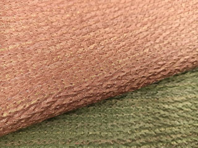 平和屋着物∞道行コート ふくれ織 暈し染め 正絹 逸品 BAAU0039gt