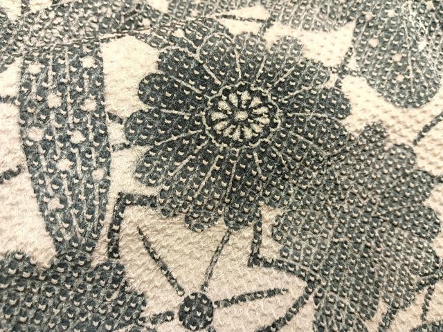 平和屋着物＃名門　藤娘きぬたや・総絞り　羽織　草花尽くし　正絹　逸品　BAAU0040gt