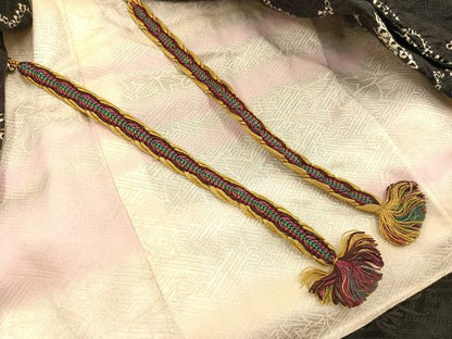 平和屋着物∞羽織　絞り　花尽くし　黒地　正絹　逸品　BAAU0045gt
