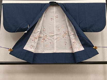 平和屋着物∞道中着 紬地 霞文 正絹 逸品 BAAU0053gt