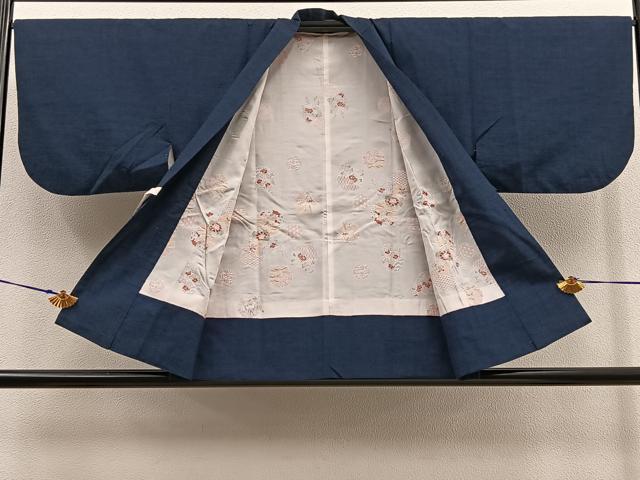 平和屋着物∞道中着 紬地 霞文 正絹 逸品 BAAU0053gt